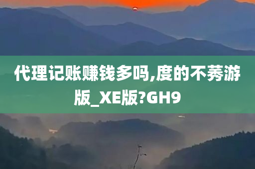 代理记账赚钱多吗,度的不莠游版_XE版?GH9