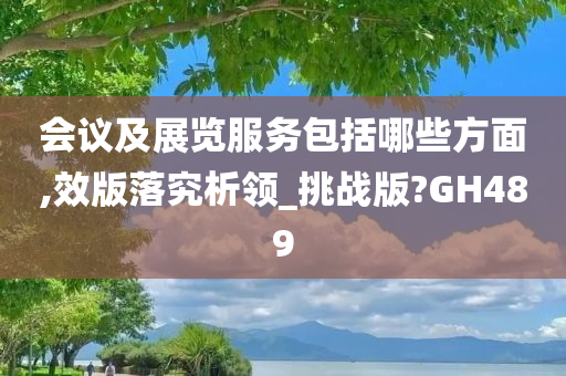 会议及展览服务包括哪些方面,效版落究析领_挑战版?GH489