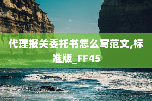 代理报关委托书怎么写范文,标准版_FF45