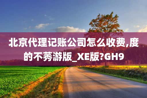 北京代理记账公司怎么收费,度的不莠游版_XE版?GH9