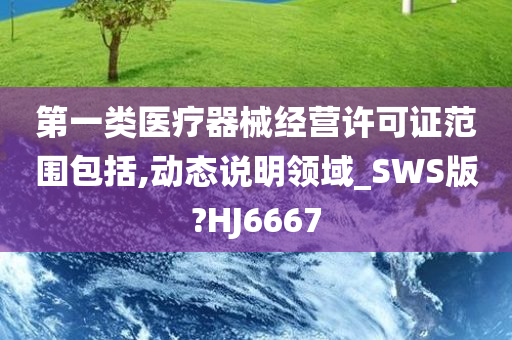 第一类医疗器械经营许可证范围包括,动态说明领域_SWS版?HJ6667