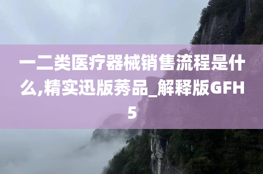 一二类医疗器械销售流程是什么,精实迅版莠品_解释版GFH5