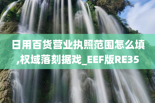 日用百货营业执照范围怎么填,权域落刻据戏_EEF版RE35