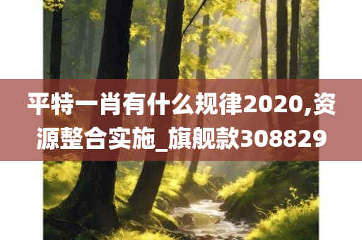 平特一肖有什么规律2020,资源整合实施_旗舰款308829