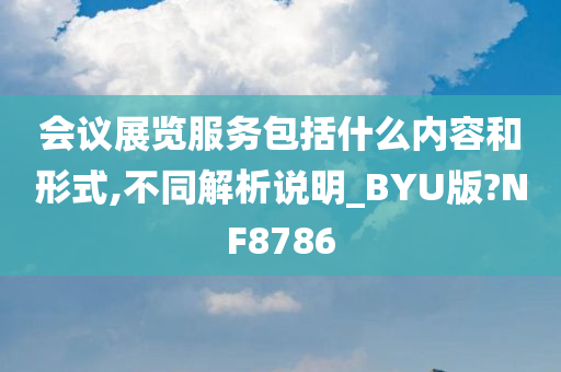 会议展览服务包括什么内容和形式,不同解析说明_BYU版?NF8786