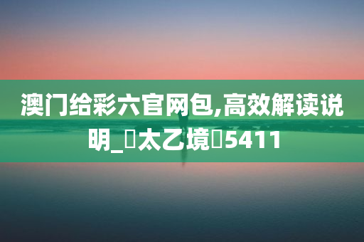 澳门给彩六官网包,高效解读说明_‌太乙境‌5411