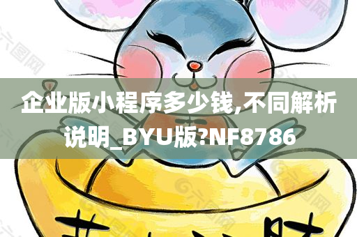 企业版小程序多少钱,不同解析说明_BYU版?NF8786