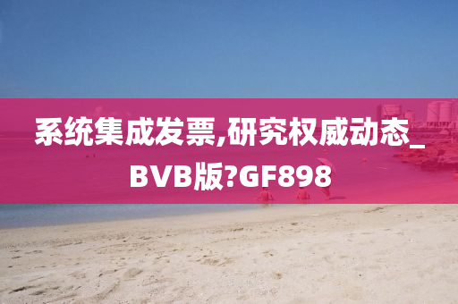 系统集成发票,研究权威动态_BVB版?GF898