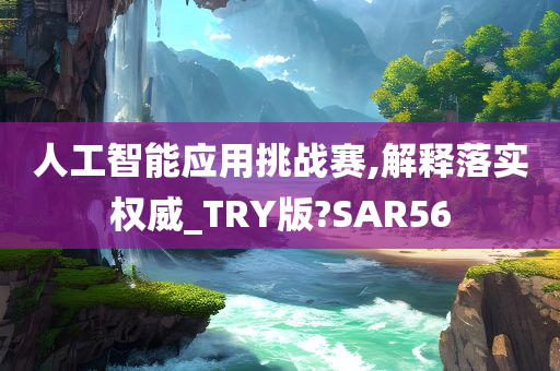 人工智能应用挑战赛,解释落实权威_TRY版?SAR56