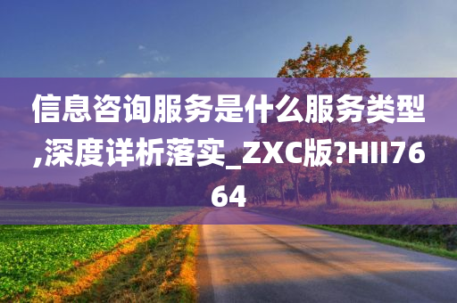 信息咨询服务是什么服务类型,深度详析落实_ZXC版?HII7664