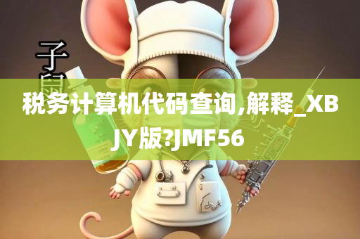 税务计算机代码查询,解释_XBJY版?JMF56