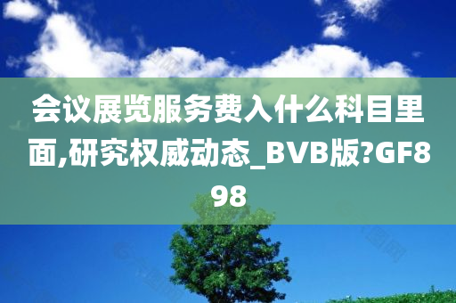 会议展览服务费入什么科目里面,研究权威动态_BVB版?GF898