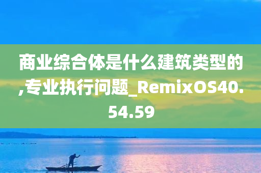 商业综合体是什么建筑类型的,专业执行问题_RemixOS40.54.59