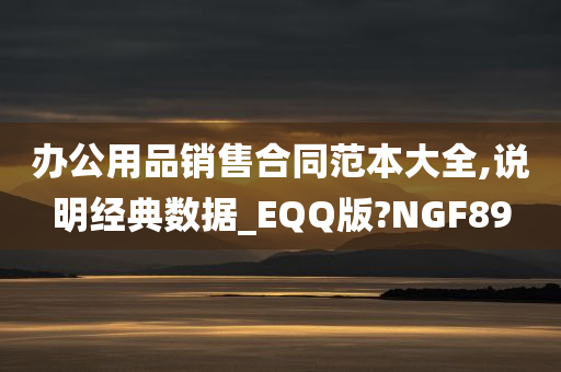 办公用品销售合同范本大全,说明经典数据_EQQ版?NGF89