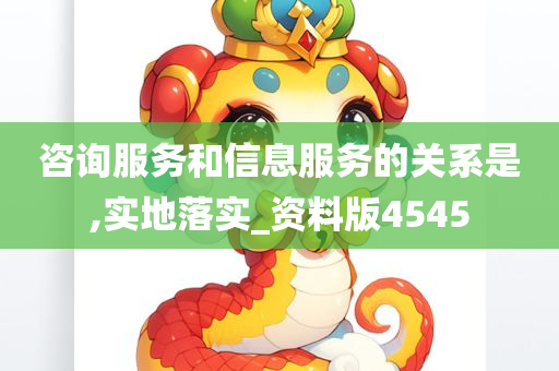 咨询服务和信息服务的关系是,实地落实_资料版4545