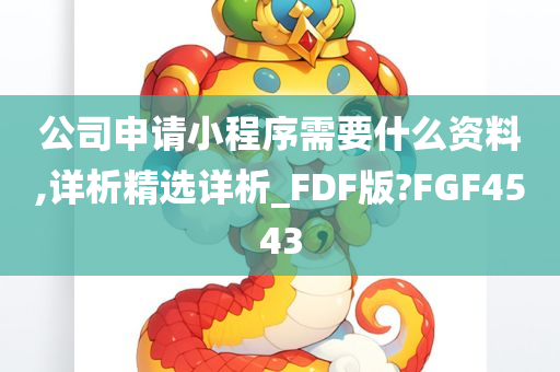 公司申请小程序需要什么资料,详析精选详析_FDF版?FGF4543