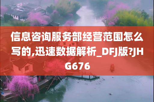 信息咨询服务部经营范围怎么写的,迅速数据解析_DFJ版?JHG676