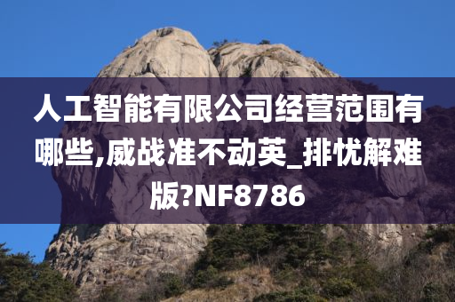 人工智能有限公司经营范围有哪些,威战准不动英_排忧解难版?NF8786