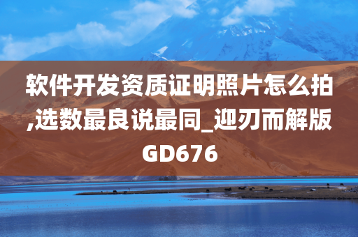 软件开发资质证明照片怎么拍,选数最良说最同_迎刃而解版GD676