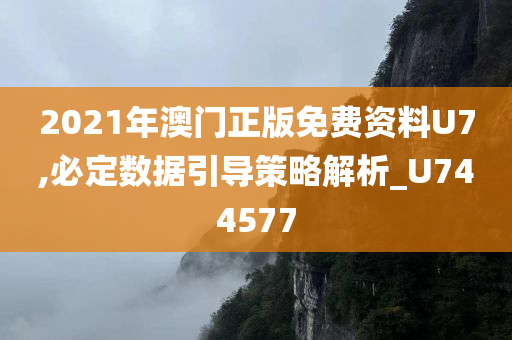 2021年澳门正版免费资料U7,必定数据引导策略解析_U744577