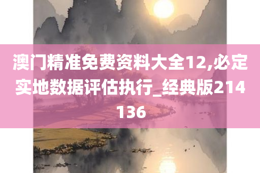 澳门精准免费资料大全12,必定实地数据评估执行_经典版214136