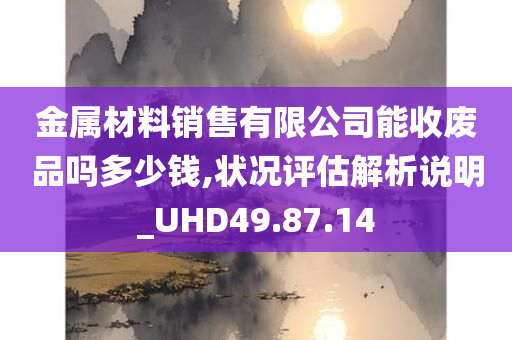 金属材料销售有限公司能收废品吗多少钱,状况评估解析说明_UHD49.87.14