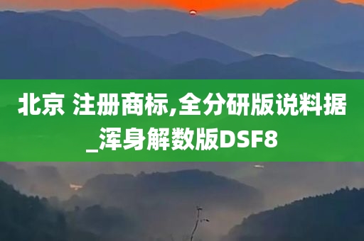 北京 注册商标,全分研版说料据_浑身解数版DSF8