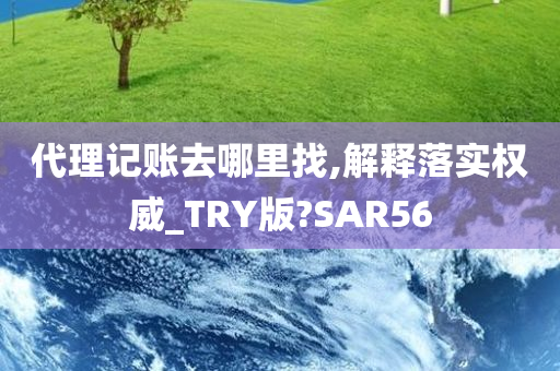 代理记账去哪里找,解释落实权威_TRY版?SAR56