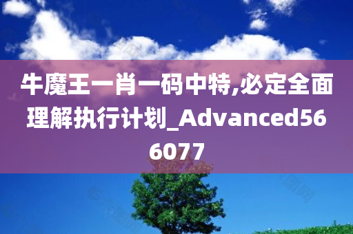 牛魔王一肖一码中特,必定全面理解执行计划_Advanced566077