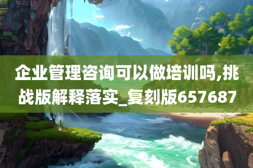 企业管理咨询可以做培训吗,挑战版解释落实_复刻版657687