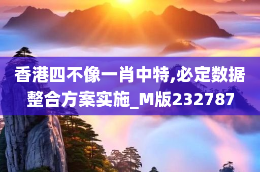 香港四不像一肖中特,必定数据整合方案实施_M版232787