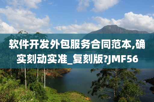 软件开发外包服务合同范本,确实刻动实准_复刻版?JMF56