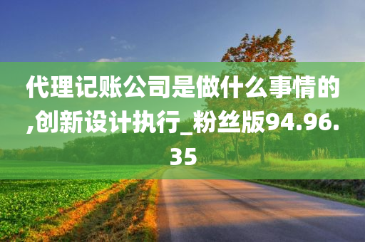 代理记账公司是做什么事情的,创新设计执行_粉丝版94.96.35