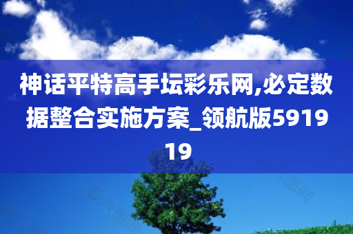 神话平特高手坛彩乐网,必定数据整合实施方案_领航版591919