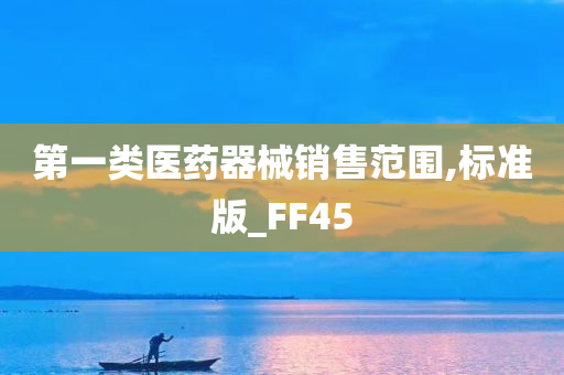 第一类医药器械销售范围,标准版_FF45