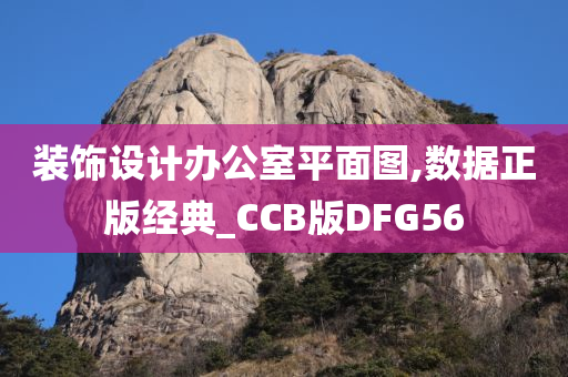 装饰设计办公室平面图,数据正版经典_CCB版DFG56