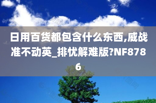 日用百货都包含什么东西,威战准不动英_排忧解难版?NF8786