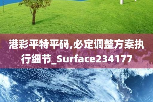 港彩平特平码,必定调整方案执行细节_Surface234177