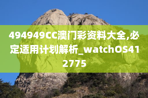 494949CC澳门彩资料大全,必定适用计划解析_watchOS412775