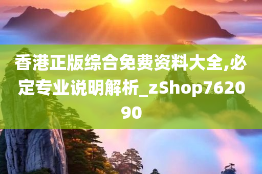 香港正版综合免费资料大全,必定专业说明解析_zShop762090