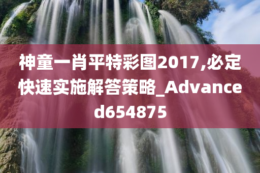 神童一肖平特彩图2017,必定快速实施解答策略_Advanced654875