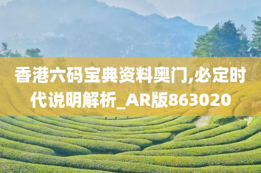 香港六码宝典资料奥门,必定时代说明解析_AR版863020