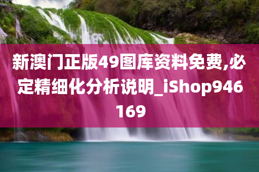 新澳门正版49图库资料免费,必定精细化分析说明_iShop946169