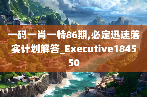 一码一肖一特86期,必定迅速落实计划解答_Executive184550