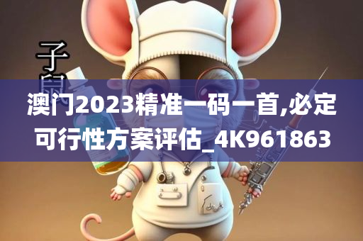 澳门2023精准一码一首,必定可行性方案评估_4K961863