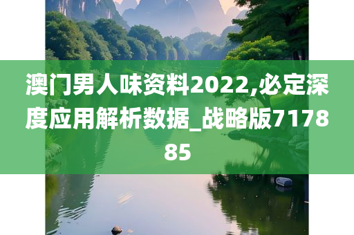 澳门男人味资料2022,必定深度应用解析数据_战略版717885