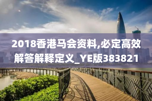 2018香港马会资料,必定高效解答解释定义_YE版383821