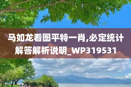 马如龙看图平特一肖,必定统计解答解析说明_WP319531