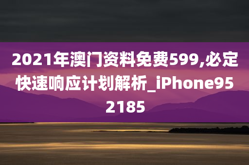 2021年澳门资料免费599,必定快速响应计划解析_iPhone952185