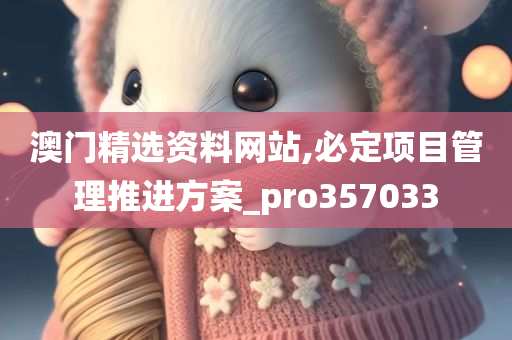 澳门精选资料网站,必定项目管理推进方案_pro357033